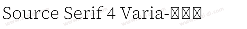 Source Serif 4 Varia字体转换